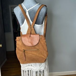 Boho mini zipper up boutique backpack